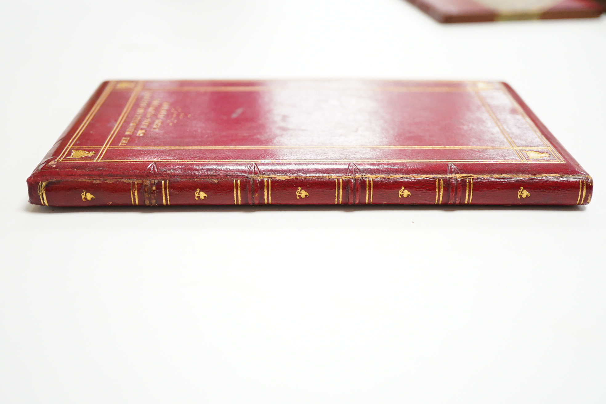 [Hawkes, John] The Meynellian Science; or, Fox-Hunting upon the System. (2nd edition). earlier 20th cent. gilt ruled red pictorial calf, gilt decorated panelled spine, ge. and marbled e/ps., gilt tooled board edges (by H